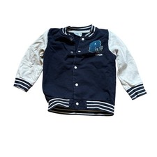 So Cute Varsity Jacket Kids Navy Blue Good Tiger Chenille Patch SIZE 18-24M