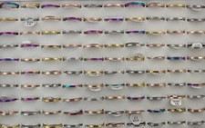 32pcs Wholesale Lots Women's 2MM Width Mixed Stainless Steel Fashion Rings