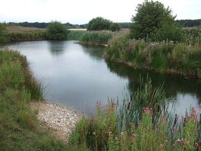 Foto A2 Ein kleiner Strand südlich von Sandringham Babingley Am Rande eines Po c2010