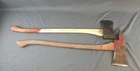2 AXE, KELLY AXE MFG. CO. 1896-1904 single bit & TRUE TEMPER KELLY WORKS fire ax