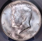 1964 D Kennedy Half Dollar PCGS MS64, Toned, FREE SHIPPING