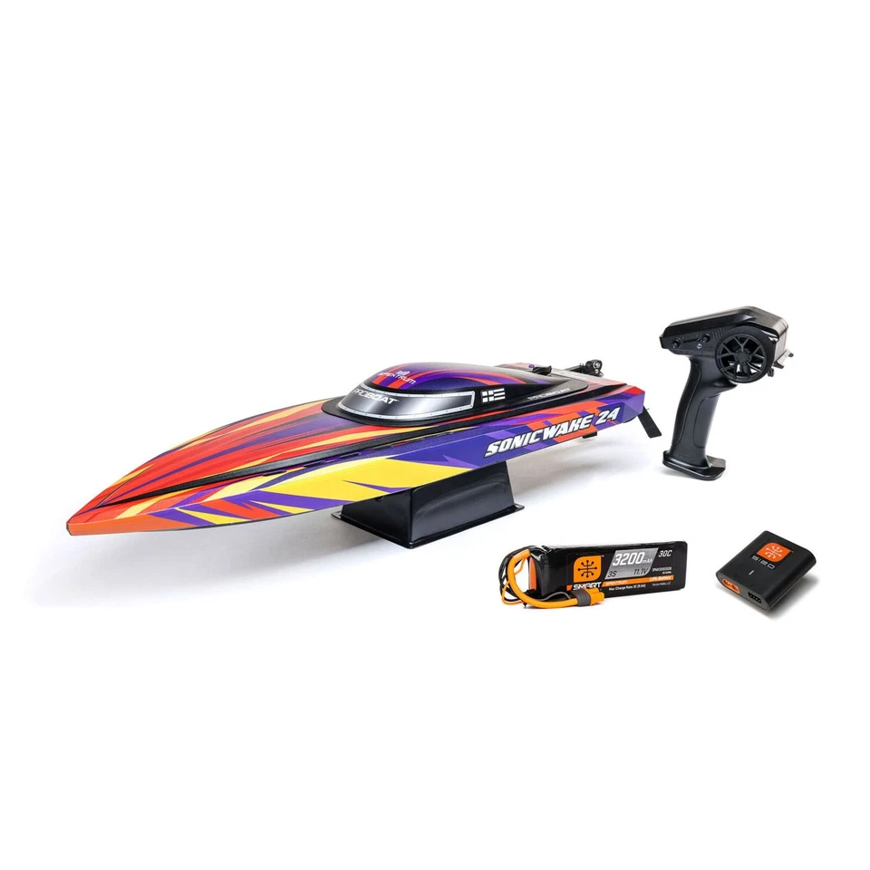 ProBoat RC Rennboot Sonicwake 24 Brushless RTR Set inkl. Akku & Lader - Bild 2 von 4