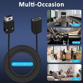 NES Classic Controller Extension Cable & SNES Power Cord - Compatible with Super