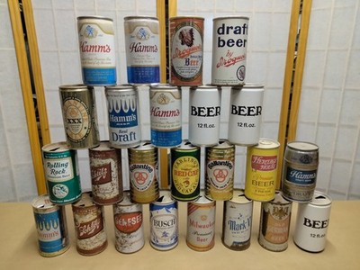 Vintage Beer Cans Mixed Brands EMPTY Collection Lot of 48  lot#1