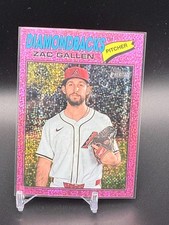 2026 Topps Heritage CHROME PINK SPARKLE Zac Gallen #254 - Arizona Diamondbacks