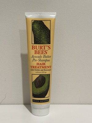 Burt's Bees Avocado Butter Pre-Shampoo Hair Treatment Shampoo 4.34 OZ.