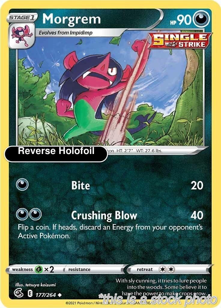 Morgrem [SWSH08 - 177/264]Reverse HolofoilNMPokemonUncommonEN