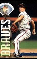 Greg Maddux 1995 Leaf #115 Atlanta Braves FREE SHIPPING AutographDen