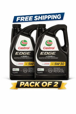 Pack of 2-Castrol EDGE 5W-30 Advanced Full Synthetic Motor Oil, 5 Quarts