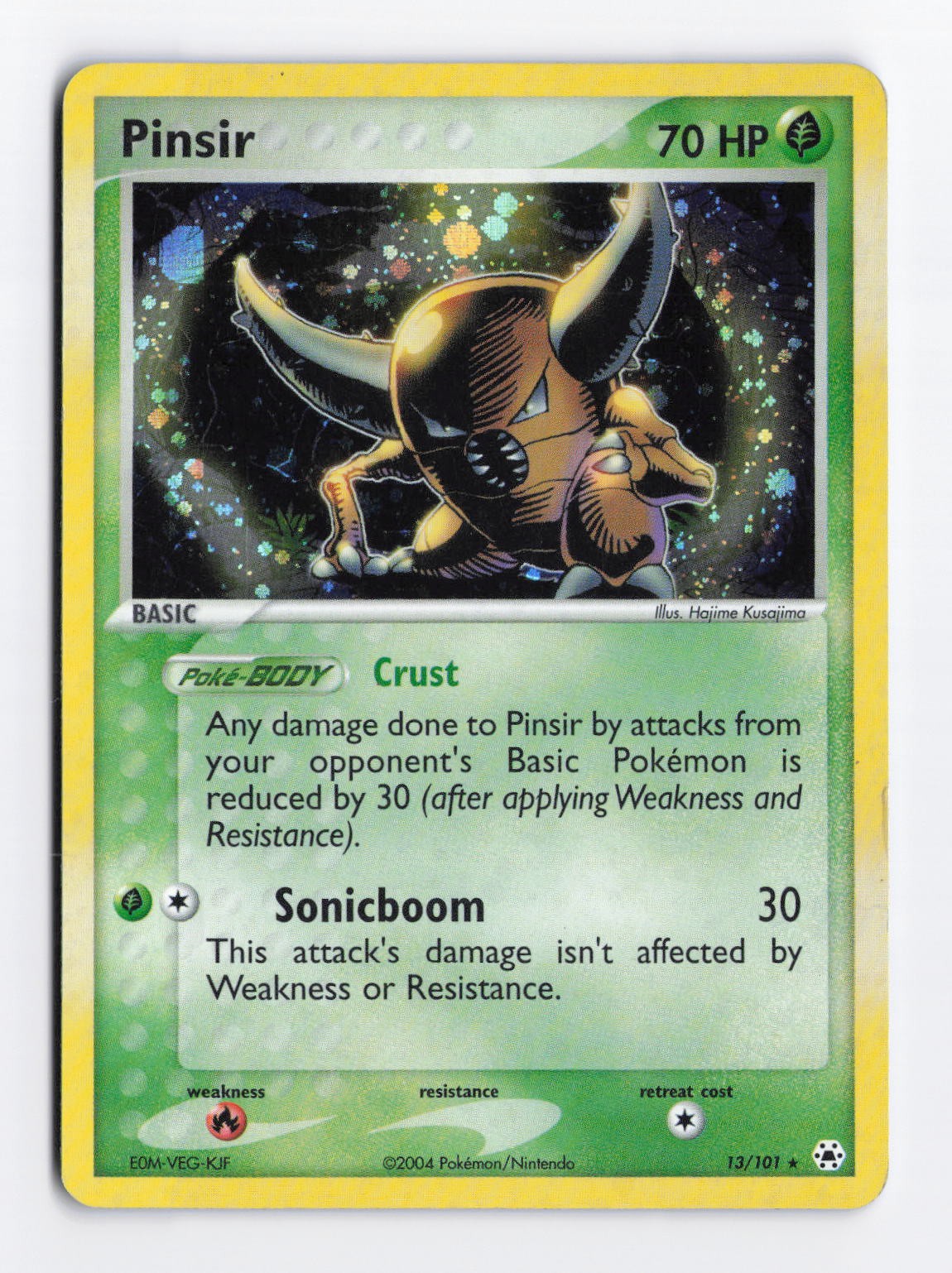 Pinsir 13/101 Holo Rare Hidden Legends Pokemon Card HP/DMG