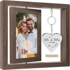 Personalized Wedding Picture Frame Gift   Mr  Mrs Bridal Shower Present Couple 