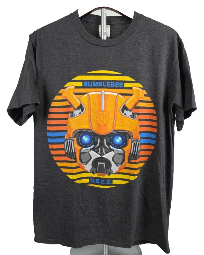 Transformers Bumblebee Charcoal Gray Graphic S/S … - image 4