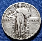 A 1930 Standing Liberty Quarter. Nice Original Coin