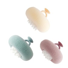 Soft Sunflower Bath with Suction Cup Hook, 3D Textured Mesh Exfoliating Bath ...