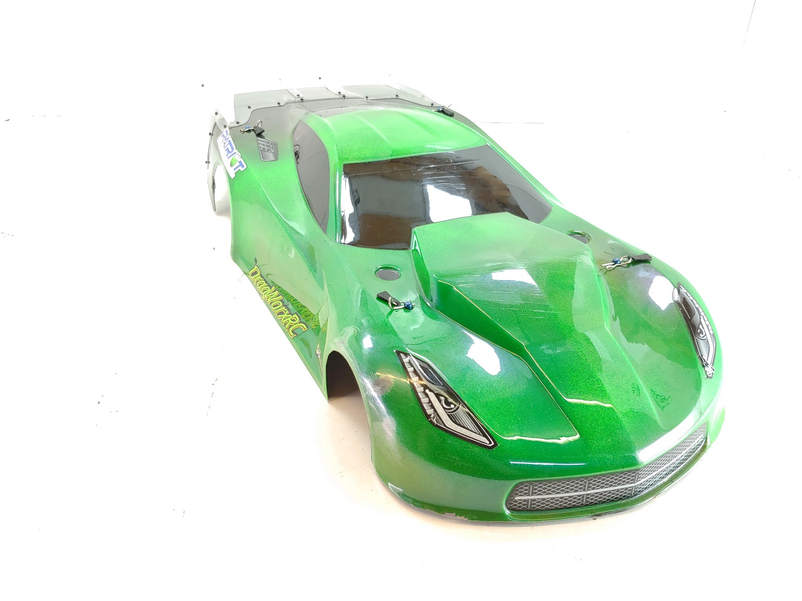 RARE CUSTOM WORKS PATRIOT 1/10 2WD CARBON FIBER RC DRAG CAR ROLLER SLIDER CHASSI