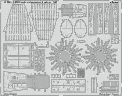 B-26C Invader undercarriage & exterior - ICM - / 1:48 - Eduard 481029