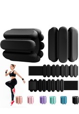 Wrist and Ankle Weights for Women Men - Adjustable Pilates Weighted Bangles, 2 L