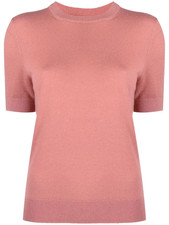 ZIMMERMANN Lovestruck cashmere knit sweater t-shirt antique rose pink 1 S