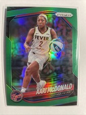 2025 Panini WNBA Green Prizms #10 Aari McDonald