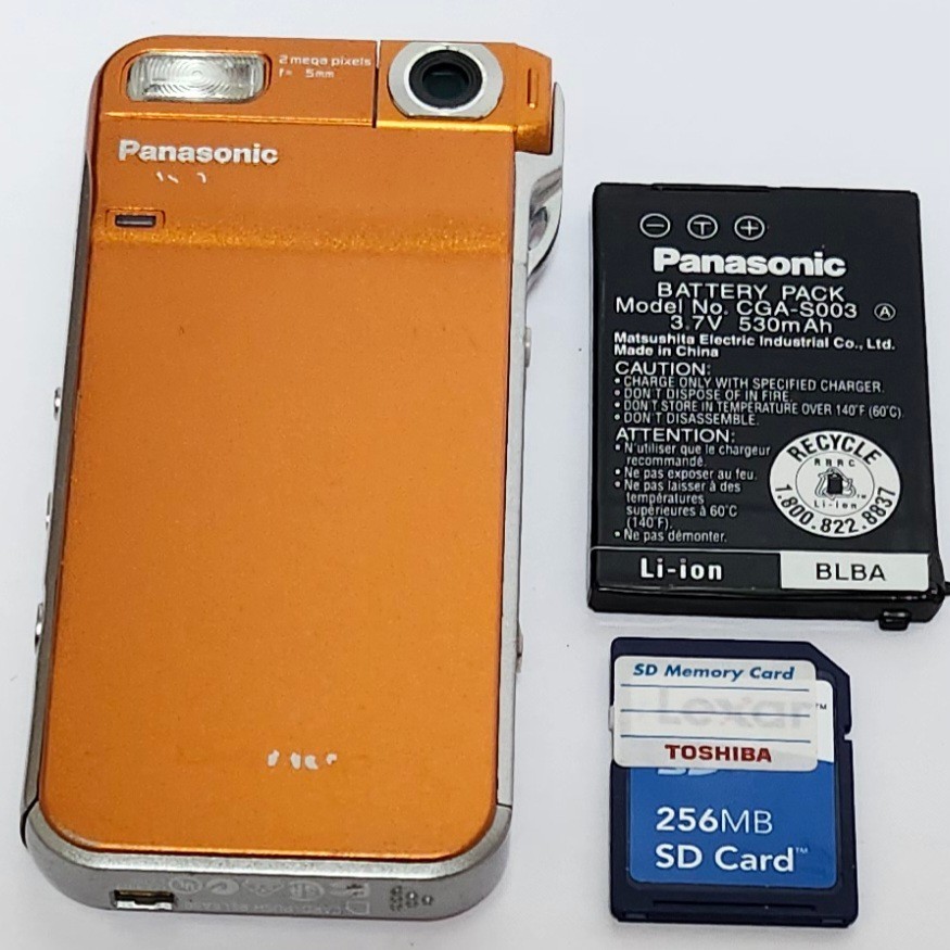 Panasonic D-Snap SV-AS10 2.0MP Digital Camera - Silver for sale
