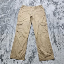 Vintage Envision Studio Pants Womens 8 Tan Mid Rise Straight Leg Cargo Casual