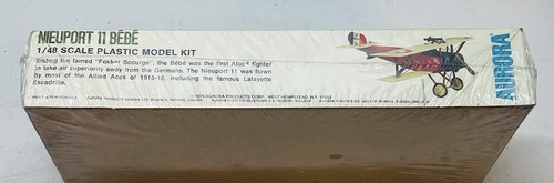 Vintage Aurora 1/48 French Nieuport 11 BEBE 754 NoS Factory Sealed - Picture 5 of 5