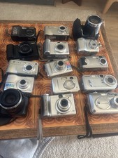 15x Digital Cameras Job Lot Spares Repairs Canon Sony Fuji Samsung Nikon