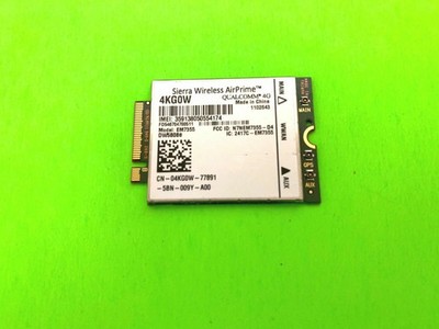 Sierra Wireless DW5808e 4G/LTE EM7355 Qualcomm WWAN NGFF Card (A00) 4KG0W