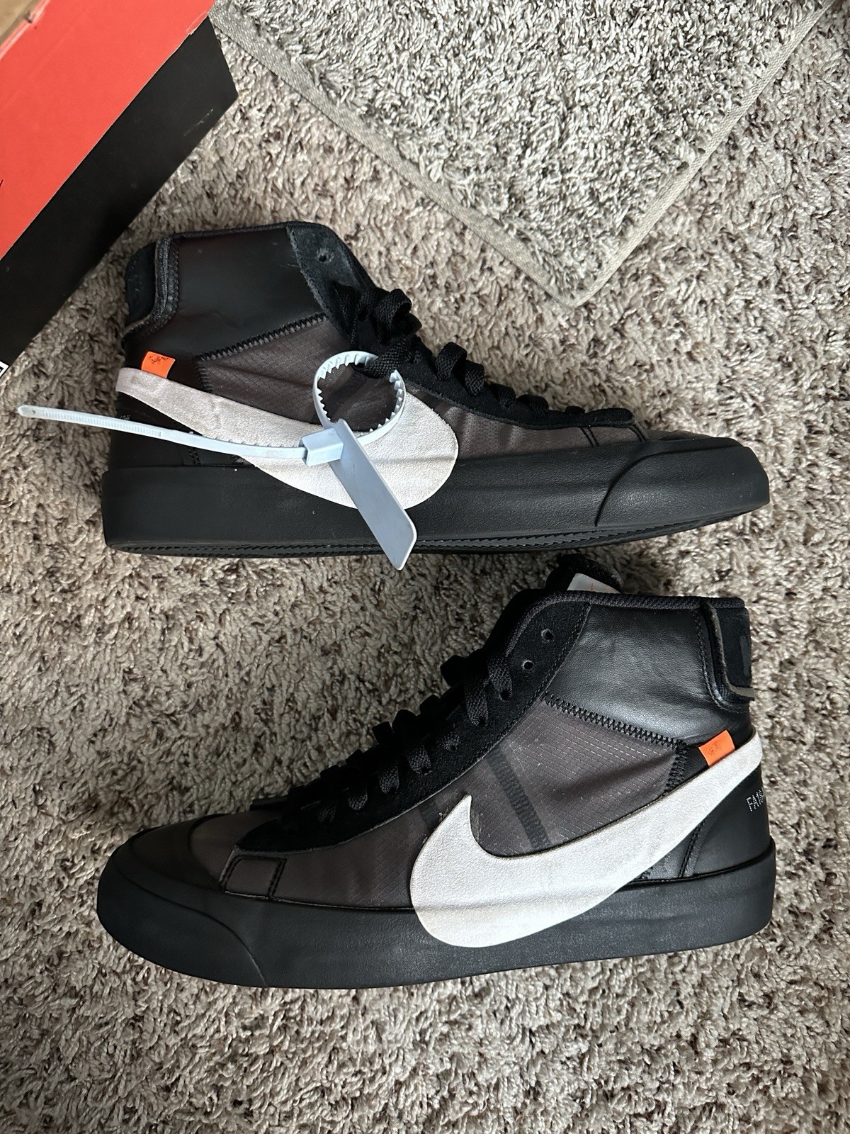 OFF WHITE X NIKE Taglia 10 Nike Off White x Blazer Mid Grim Reapers