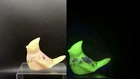 New ListingFenton Burmese Uranium Glass Hand-painted Cardinal Bird HTF