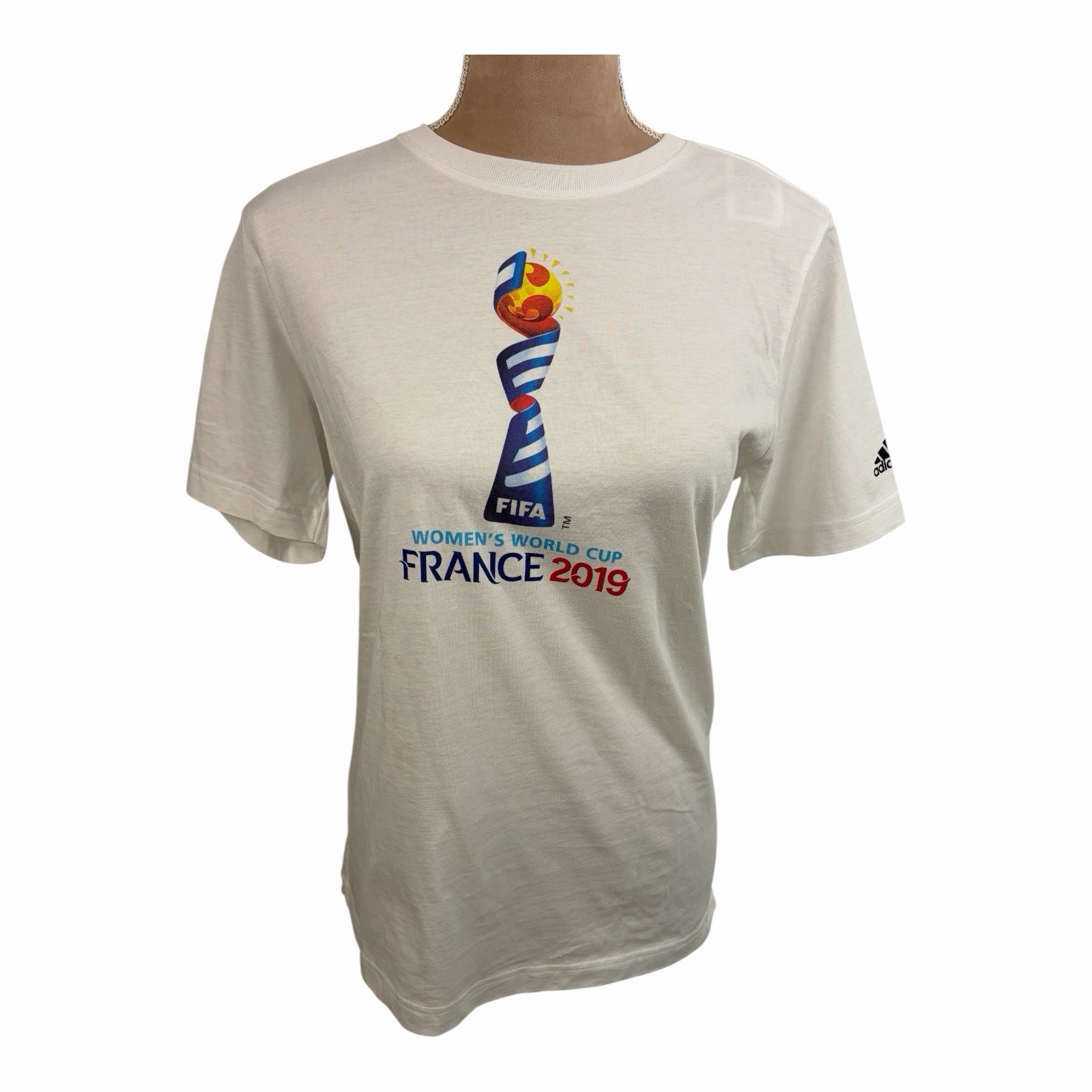 Adidas FIFA Women’s World Cup France 2019  Tee White Girls 13-14Y Women’s Small