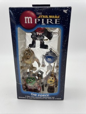 Star Wars M&M MPIRE The Force Mini Christmas Ornament Set NEW in Box Sealed