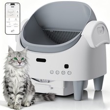 Self Cleaning Cat Litter Box Automatic Litter Box App Control Large Waste Bin US