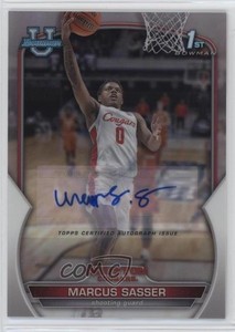 2022-23 Bowman U Chrome Chrome Prospect Auto Marcus Sasser #93 Auto