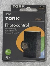 Tork 3000 Button Photocontrol Flush Mounting 120VAC New in open box