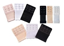 BH Verl&auml;ngerung 2 3 4 Haken Verl&auml;ngerung Tr&auml;ger Unterw&auml;sche schwarz wei&szlig; beige x 3/5/10 St&uuml;ck