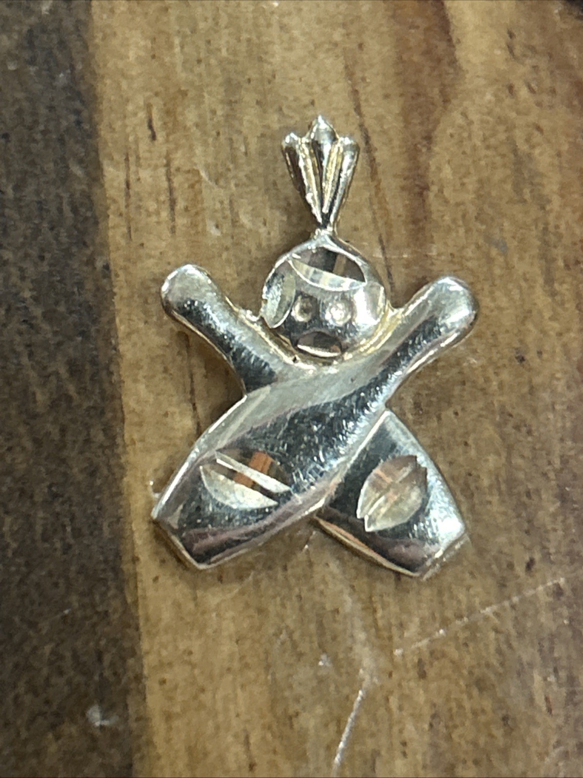 Bowling Pin Bowling Ball 14kt Gold Pendant 1.78 Grams