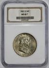 1957-D Franklin 50c Silver Half Dollar NGC MS 65 Toned