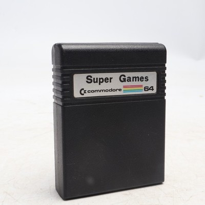 Original Vintage Commodore 64  Super Games  Cartridge  C64 Cart   Tested Working
