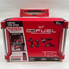 New Milwaukee 3697-24PO 18V M18 FUEL 4-Tool Combo Kit