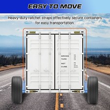 2 pcs  6 x 6.5 Lug 8800LB Shipping Container Wheels, Bolt-on Spindle Kit NEW