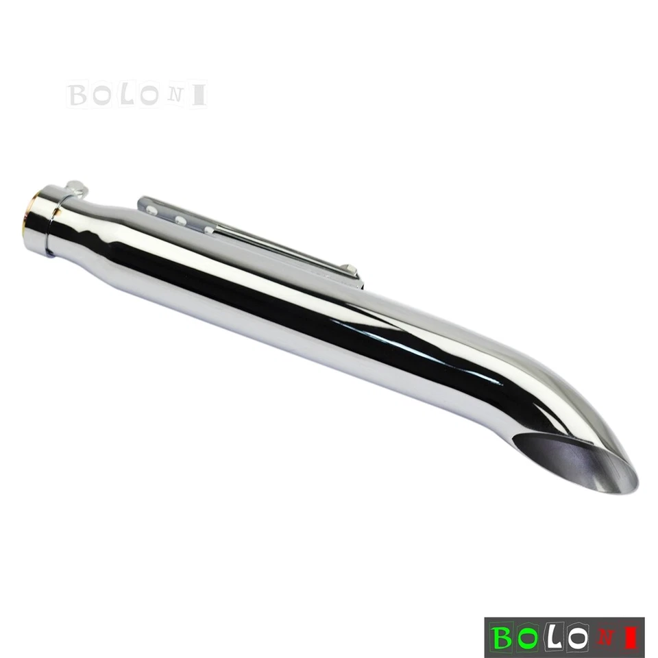 Tubo silenciador escape moto 19" para Harley Suzuki VL 125 800 1500 Intruder Foto 3 de 4