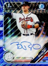 2019 BOWMAN CHROME DRAFT PICK CDA-BP Beau Philip Auto Blue Wave Refractor /150