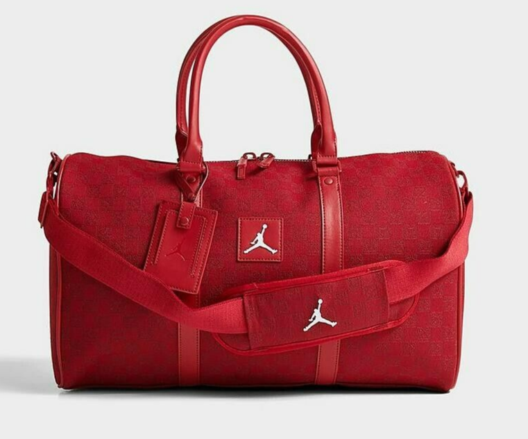 Jordan Monogram Duffle Bag Luggage Red  MA0759 R78