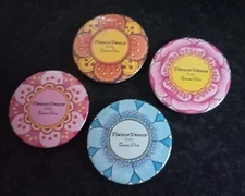 Set of 4 x Large Pin Badges - Flower Power from Simon Elvin 53mm