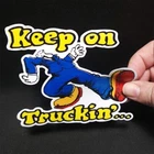 KEEP ON TRUCKIN' Vintage Style DECAL, Vinyl STICKER
