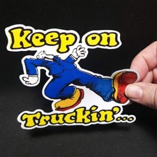 KEEP ON TRUCKIN' Vintage Style DECAL, Vinyl STICKER