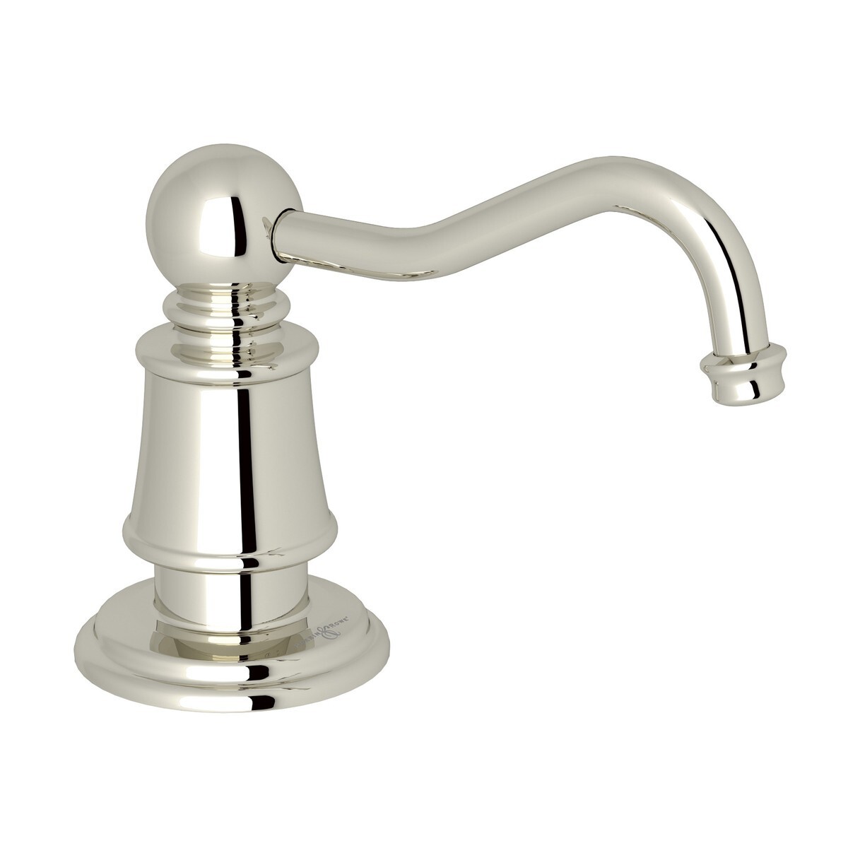 Perrin & Rowe U.6695-PN Georgian Era Deck Mount Soap Dispenser POLISHED NICKEL