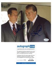 Frank Langella & Kevin Bacon "Frost/Nixon" AUTOGRAPH Signed 8x10 Photo ACOA