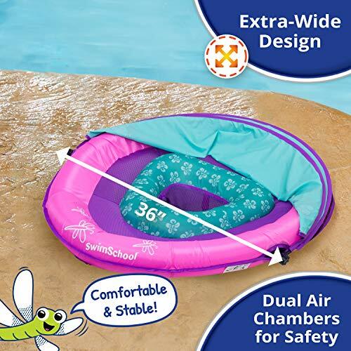 SwimSchool Infant Baby Pool Float With Splash & Play Activity Toys 6 - 24 Month for sale online